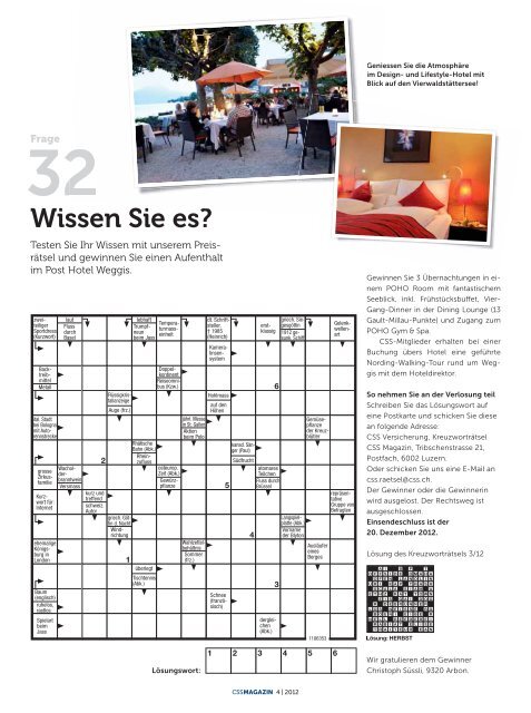 CSS Magazin 04/2012 - CSS Versicherung