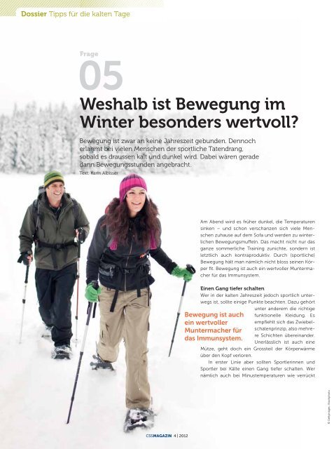 CSS Magazin 04/2012 - CSS Versicherung