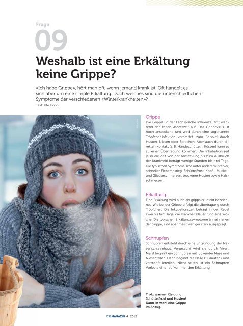 CSS Magazin 04/2012 - CSS Versicherung