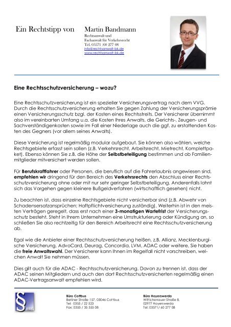 Ein Rechtstipp Von Martin Bandmann Bandmann Kronert
