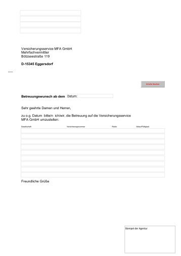 Versicherungsservice MFA GmbH - S-Finanzvermittlung