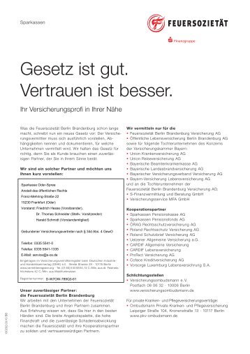 Versicherungsservice MFA GmbH - S-Finanzvermittlung