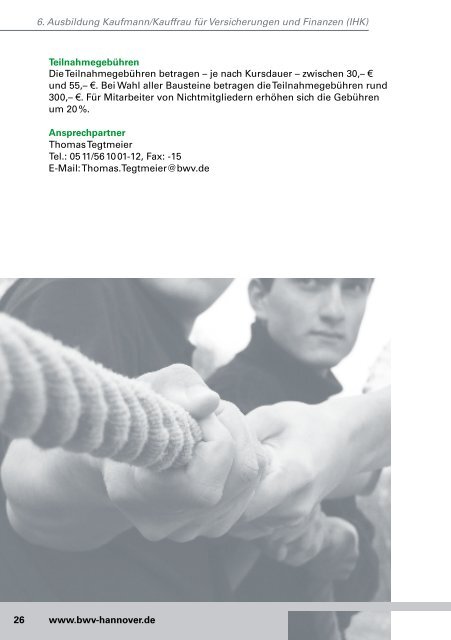 Bildungsprogramm 2012 - BWV Hannover