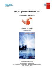 Prix des lycéens autrichiens 2012 - Institut Français d'Autriche-Vienne