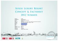 Susesı Luxury Resort Concept & Factsheet 2012 Summer - Susesi