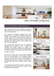 New Concept Interiors - one bedroom penthouse ... - Galliard Homes