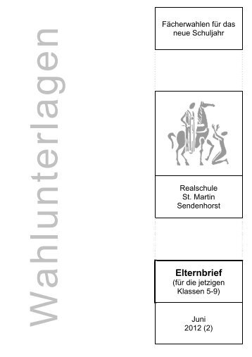 Elternbrief - Realschule St. Martin