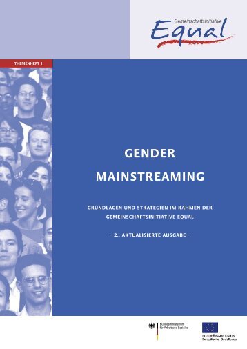 3 Gender Mainstreaming - EQUAL - ESF