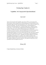 Working Paper Number 66 Capabilities: the Concept and its ...