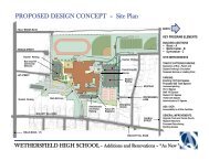 PROPOSED DESIGN CONCEPT – Site Plan - Wethersfield High ...