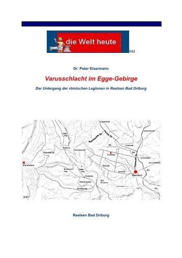Varusschlacht im Egge-Gebirge - Varusschlacht im Reelsen Bad ...