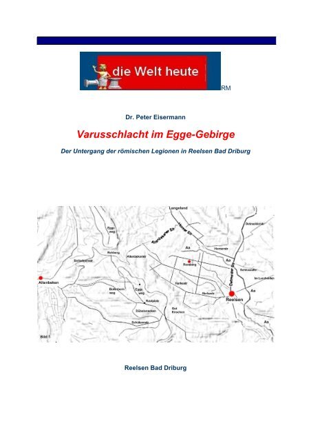 Varusschlacht Im Egge Gebirge Varusschlacht Im Reelsen Bad