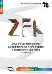 10 Jahre ZEK - ZEWK - TU Berlin