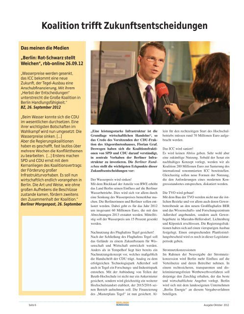 Berliner Rundschau 06/2012 - CDU Landesverband Berlin