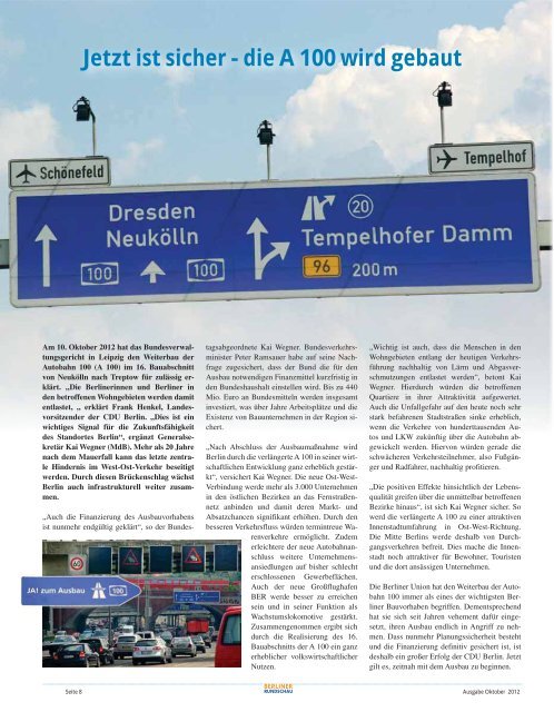 Berliner Rundschau 06/2012 - CDU Landesverband Berlin