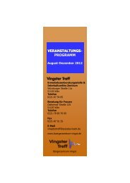 VERANSTALTUNGS- PROGRAMM - Vingster Treff