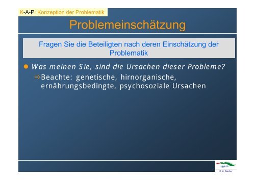 Verhaltenstherapeutische Elternanleitung in der multimodalen