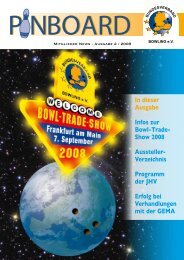 Jetzt neu - Bundesverband Bowling eV