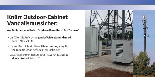 Features Knürr Safety Enclosure Outdoor (SEO) - Clean Power Net