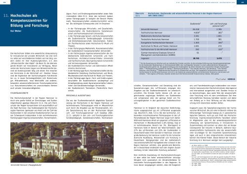 Wirtschaftsstandort Region Hannover Regionalreport 2002 - NIW