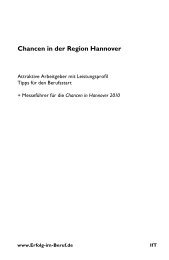 Chancen in der Region Hannover - T-Online