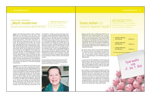 Mitgliederzeitschrift der Spar- und Bauverein eG, Hannover S. 8 ...
