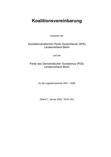 Koalitionsvereinbarung - DIE LINKE. Berlin