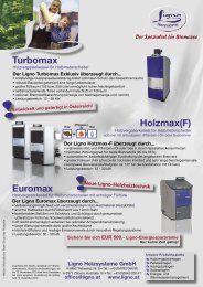 Turbomax Euromax Holzmax(F) - Ligno Heizsysteme