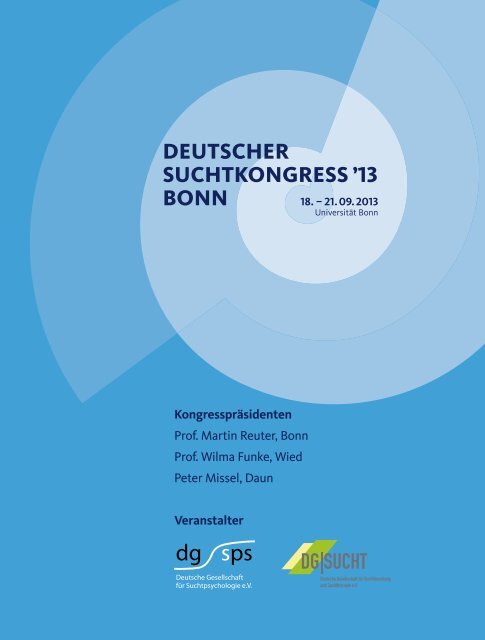 Wissenschaftliches Programm - Deutscher Suchtkongress 2013