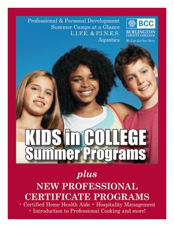 Summer 2012 Programs - Burlington County College