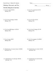 Sales tax and discount worksheet answer key