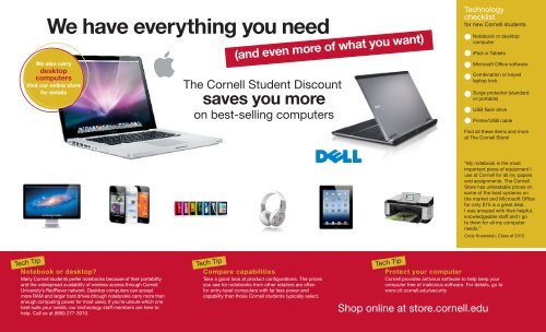 Cornell Store Discounts for New Students - The Cornell Store ...