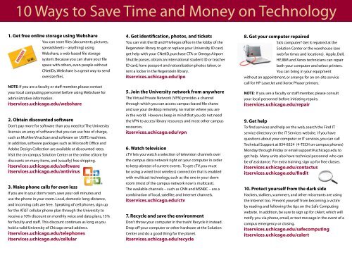10 Ways to Save Time and Money on Technology - IT Services ...