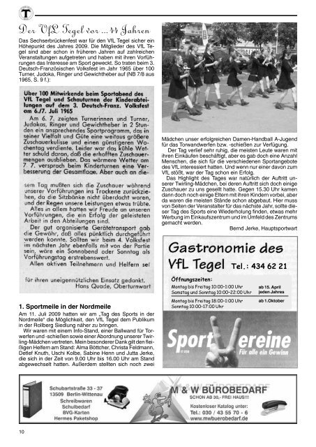 Ausgabe 7+8/2009 - VfL-Tegel 1891 e.V.