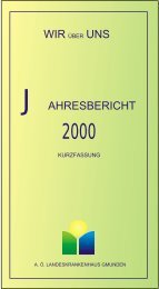 Jahresbericht 2000 - Landeskrankenhaus Gmunden