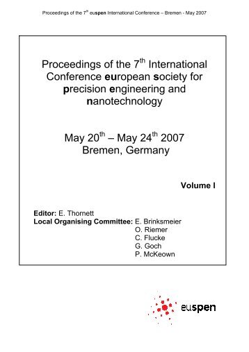 nanotechnology - Euspen