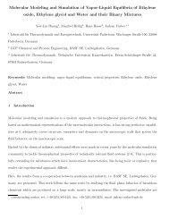 Molecular Modeling and Simulation of Vapor-Liquid Equilibria of ...