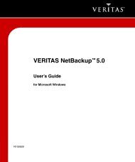 VERITAS NetBackup User's Guide for Windows - Zedat