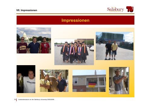 Auslandsstudium an der Salisbury University 2005/2006 - TU Berlin