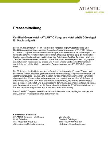 Pressemitteilung - ZECH GROUP