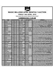 2010 April Monthly Sale - Magic Millions