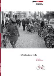 Fahrradparken in Berlin - Leitfaden für die Planung