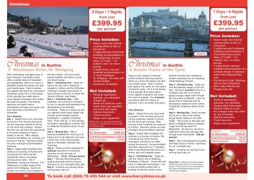 Twixmas & New Year - Harry Shaw Travel