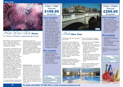 Twixmas & New Year - Harry Shaw Travel