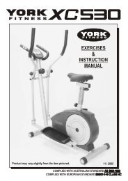 york c750 stationary bike