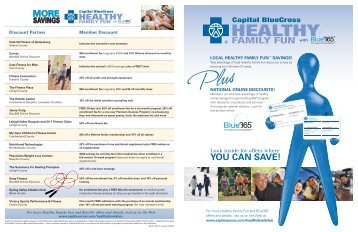 YOU CAN SAVE! - Capital Blue Cross