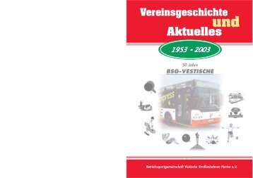 BSG-VESTISCHE Vereinsgeschichte Aktuelles und - Informationen