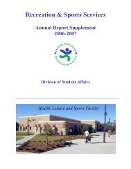 Recreation & Sports Services - University of West Florida