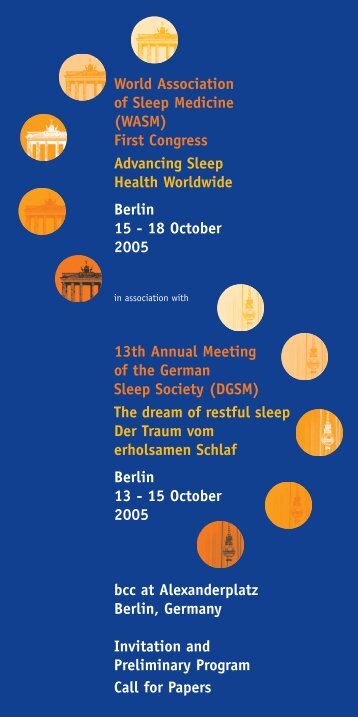 13th Annual Meeting of the German Sleep Society (DGSM) - sensation