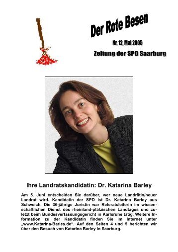 Ihre Landratskandidatin: Dr. Katarina Barley - SPD Saarburg